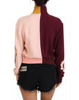Dolce & Gabbana Multicolor Floral Viscose Full Zip Sweater