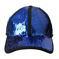 Dolce & Gabbana Royal Blue Sequin Baseball Hat Men