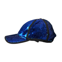 Dolce & Gabbana Royal Blue Sequin Baseball Hat Men