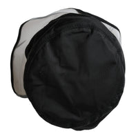 Dolce & Gabbana Black Polyester Plastic Bucket Hat Men