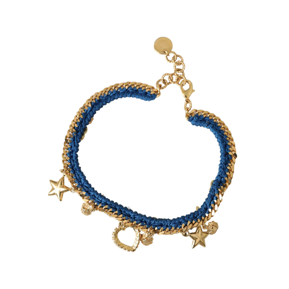 Dolce & Gabbana Gold Tone Brass Chain Iam The Star Bracelet