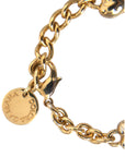 Dolce & Gabbana Gold Tone Brass Chain MY DOG Heart Bracelet