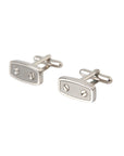 Dolce & Gabbana Silver Plated Metal Brass Pin Men Cufflinks