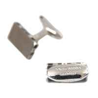 Dolce & Gabbana Silver Plated Metal Brass Pin Men Cufflinks