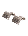 Dolce & Gabbana Silver Plated Metal Brass DG Logo Pin Cufflinks