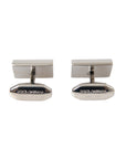 Dolce & Gabbana Silver Plated Metal Brass DG Logo Pin Cufflinks