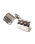 Dolce & Gabbana Silver Plated Metal Brass DG Logo Pin Cufflinks