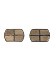 Dolce & Gabbana Silver Gold Plated Metal Brass Pin Cufflinks