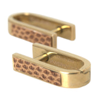 Dolce & Gabbana Gold Plated Metal Brass Pin Men Cufflinks