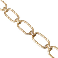 Dolce & Gabbana Gold Tone Brass Large Link Chain Jewelry Necklace