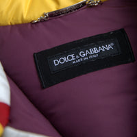 Dolce & Gabbana Multicolor Windbreaker Puffer Jacket Men