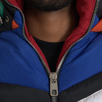 Dolce & Gabbana Multicolor Quilted Hooded Puffer Jacket