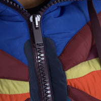 Dolce & Gabbana Multicolor Butterfly Hooded Puffer Jacket