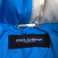 Dolce & Gabbana Multicolor Logo Windbreaker Puffer Jacket