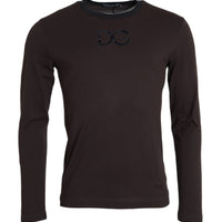 Dolce & Gabbana Brown DG Logo Crewneck Pullover Sweater