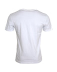 Dolce & Gabbana White Cotton DG Applique Men Casual T-shirt