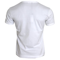 Dolce & Gabbana White Cotton Round Neck Short Sleeve T-shirt