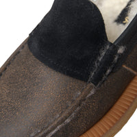 Dolce & Gabbana Brown Black Fur Leather Loafers Men Shoes