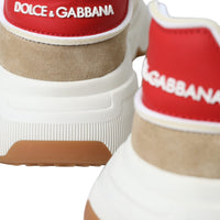 Dolce & Gabbana Multicolor Leather DAYMASTER Sneakers Men Shoes