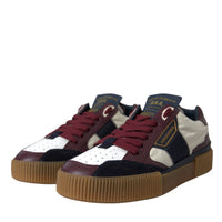 Dolce & Gabbana Multicolor Miami Leather Low Top Sneakers Shoes