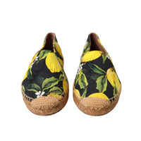 Dolce & Gabbana Multicolor Lemon Slip On Espadrilles Shoes