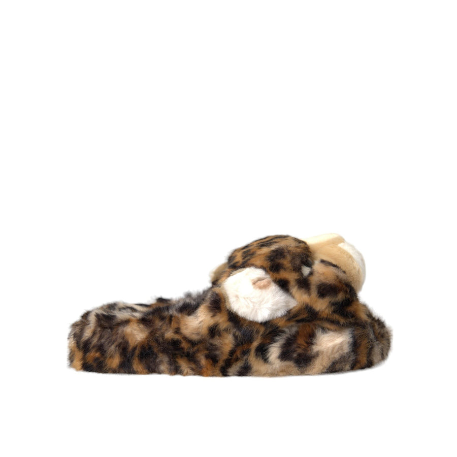 Dolce & Gabbana Brown Tiger Slippers Flats Sandals Shoes