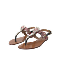 Dolce & Gabbana Multicolor Crystal Sandals Flip Flops Shoes