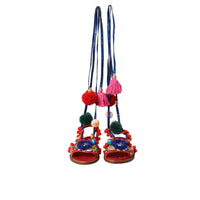 Dolce & Gabbana Multicolor Pom Pom Fur Wrap Sandals Shoes