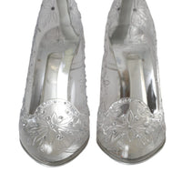 Dolce & Gabbana Clear Floral Crystal Heels CINDERELLA Shoes