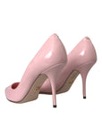 Dolce & Gabbana Light Pink Patent Leather Pumps Heels Shoes