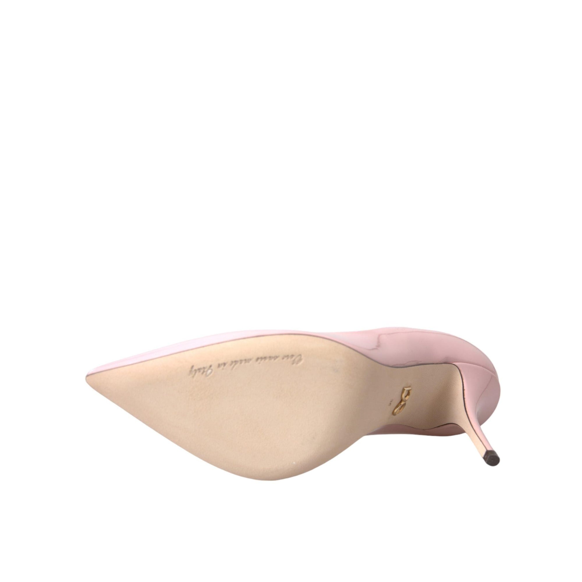 Dolce &amp; Gabbana Light Pink Patent Leather Pumps Heels Shoes