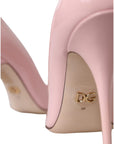 Dolce & Gabbana Light Pink Patent Leather Pumps Heels Shoes