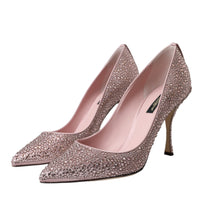 Dolce & Gabbana Pink Strass Crystal Heels Pumps Shoes