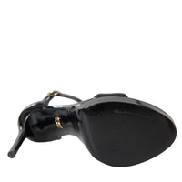 Dolce & Gabbana Black KEIRA Leather Heels Sandals Shoes