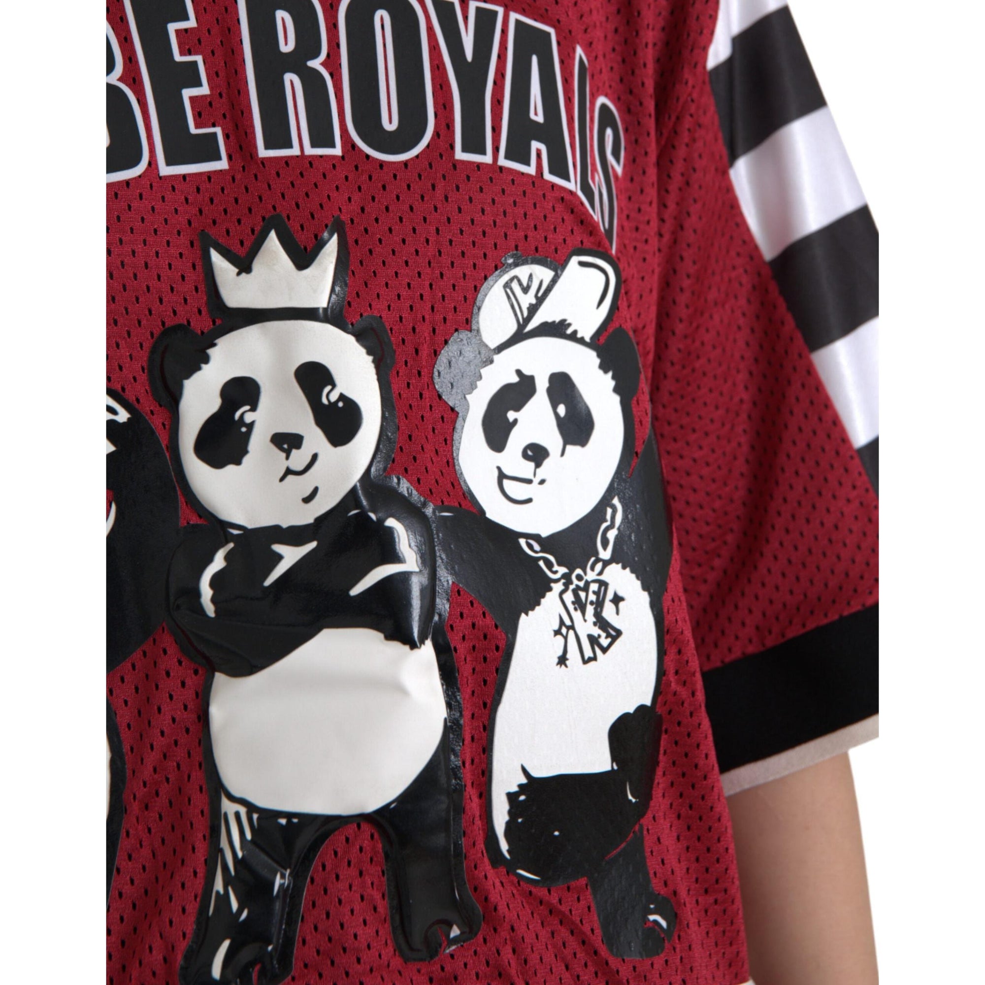 Dolce &amp; Gabbana Multicolor Royals Panda Oversized T-shirt