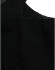 Dolce & Gabbana Black Sleeveless Round Neck Cropped Tank Top