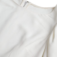 Dolce & Gabbana White Viscose Round Neck Short Sleeves Top