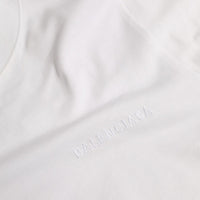 Balenciaga White Cotton Crew Neck Short Sleeves T-shirt