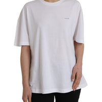 Balenciaga White Cotton Crew Neck Short Sleeves T-shirt