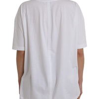 Balenciaga White Cotton Crew Neck Short Sleeves T-shirt