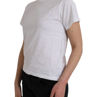 Balenciaga White Cotton Crew Neck Short Sleeves T-shirt