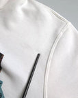 Dolce & Gabbana White Caesar Cotton Hooded Pullover Sweater