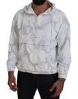 Dolce & Gabbana White Camouflage Hooded Sweatshirt Sweater