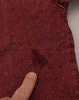 Dolce & Gabbana Maroon Printed Crewneck Tee Cotton T-shirt