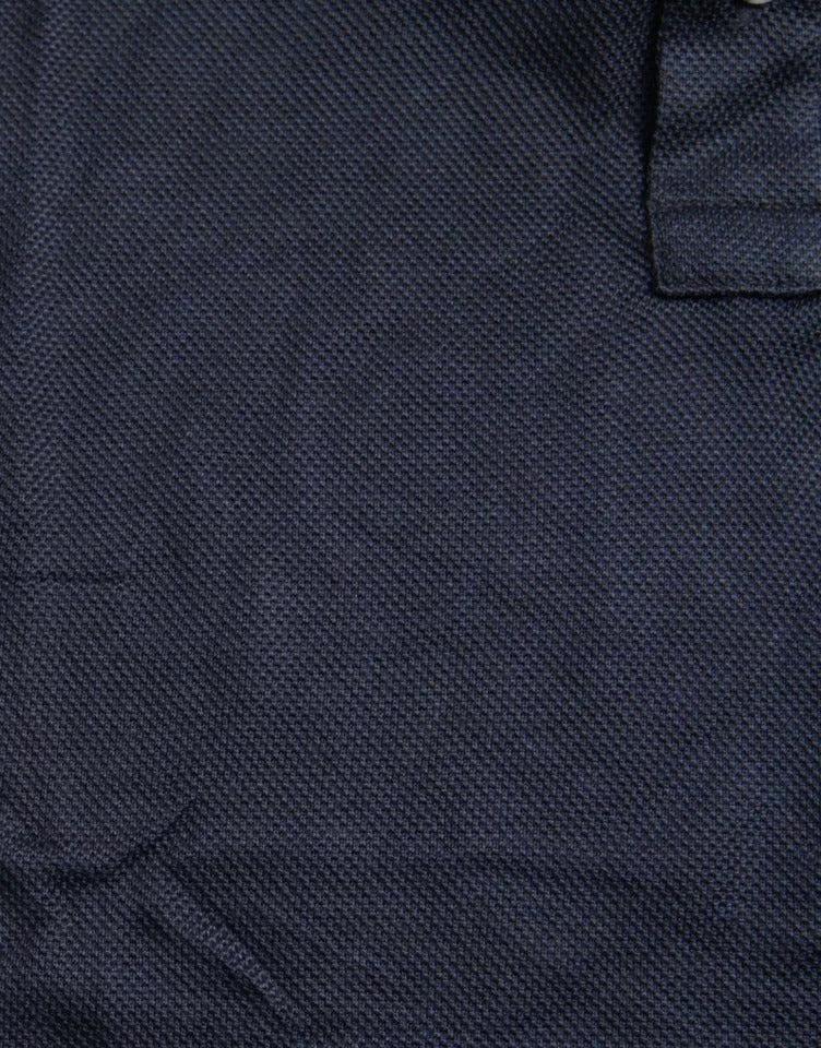 Dolce &amp; Gabbana Navy Blue Collared Short Sleeve Polo T-shirt