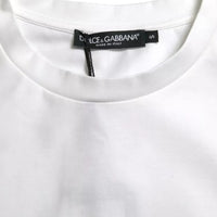 Dolce & Gabbana White Bellissima Cotton Crew Neck T-shirt