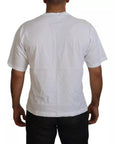 Dolce & Gabbana White Cotton DG Appliqué Men Casual T-shirt