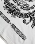 Dolce & Gabbana White Lion Crown Logo Cotton Crewneck T-shirt