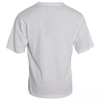 Dolce & Gabbana White Logo Cotton Round Neck Short Sleeves T-shirt