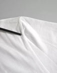 Dolce & Gabbana White Logo Embossed Crew Neck Short Sleeves T-shirt